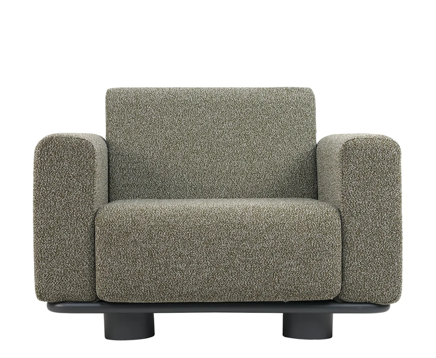 Brafab Bolster Loungefotölj Anthracite/Teddy Verde