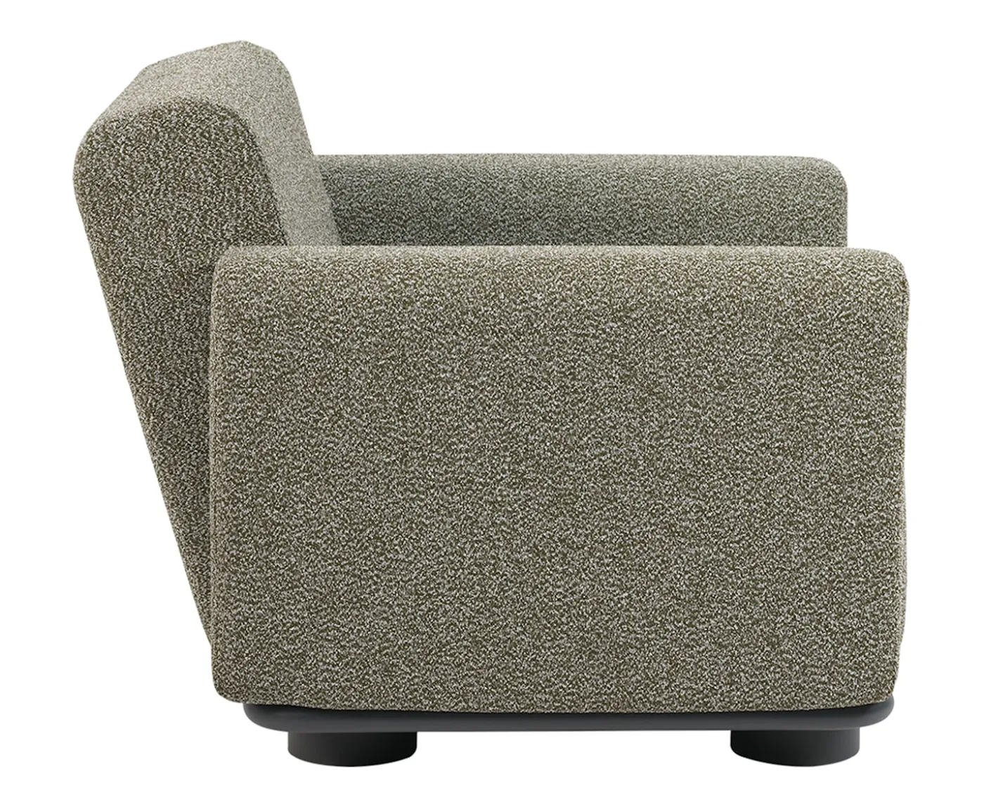 Brafab Bolster Loungefotölj Anthracite/Teddy Verde