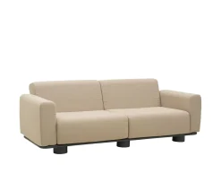 Brafab Bolster 2,5-sits Soffa Anthracite/Teddy Beige 209cm