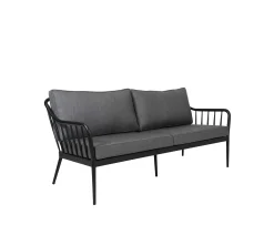 Brafab Coleville 3-sits Soffa Svart/Grå