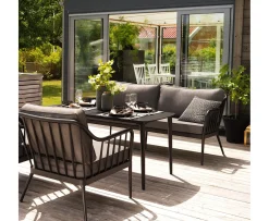 Brafab Coleville 3-sits Soffa Svart/Grå