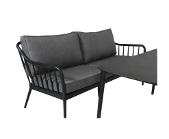 Brafab Coleville 3-sits Soffa Svart/Grå
