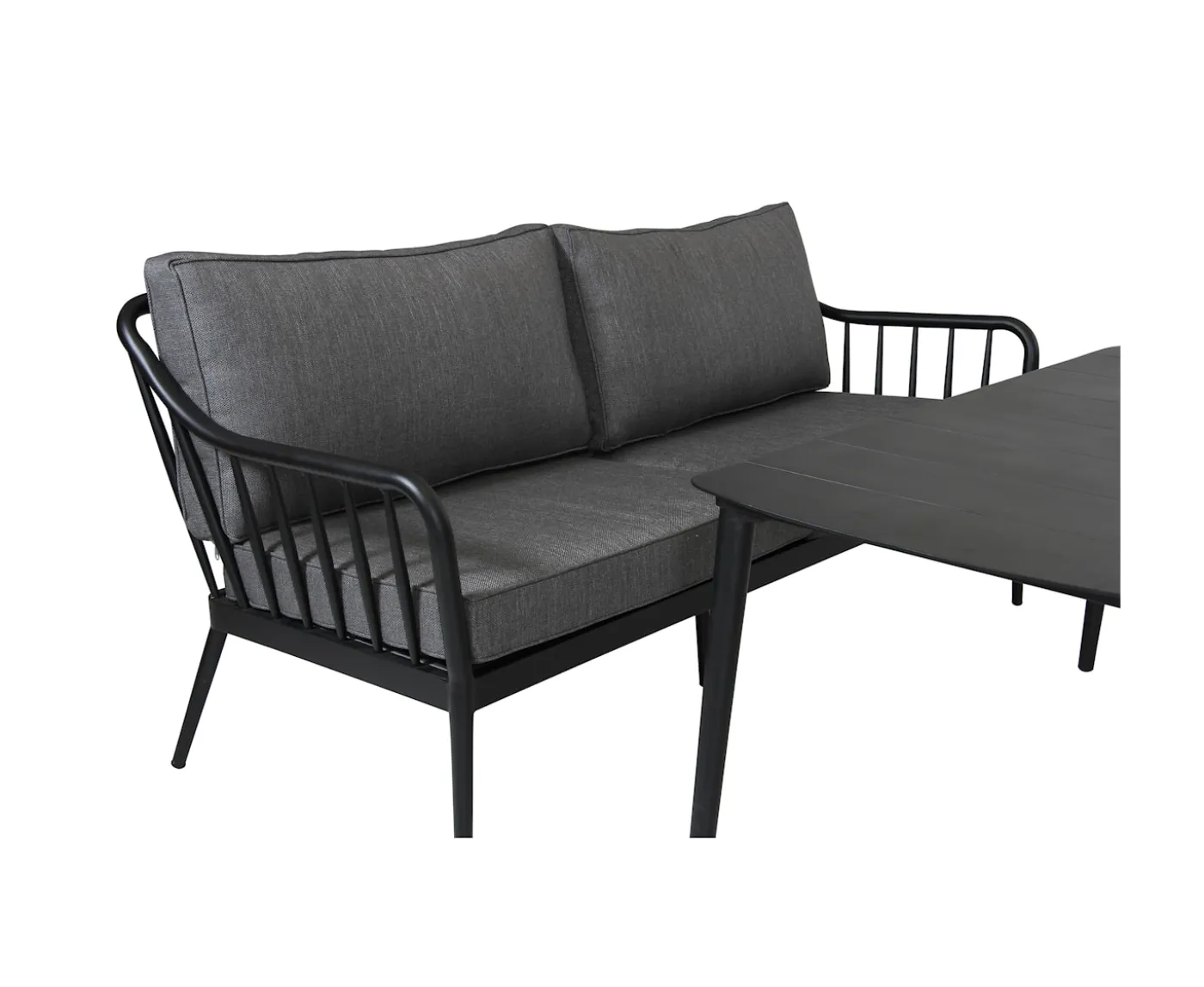 Brafab Coleville 3-sits Soffa Svart/Grå