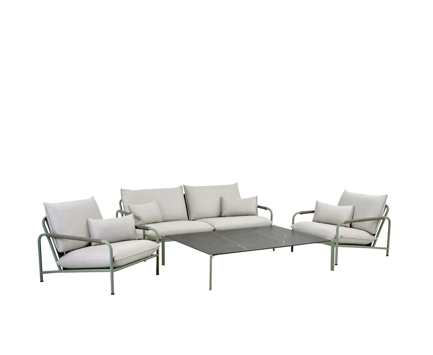 Brafab Hallavara Soffbord Dusty Green/grå 162x112