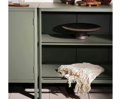 Brafab Kelia Utekök m.hyllor Nordic Green 121cm
