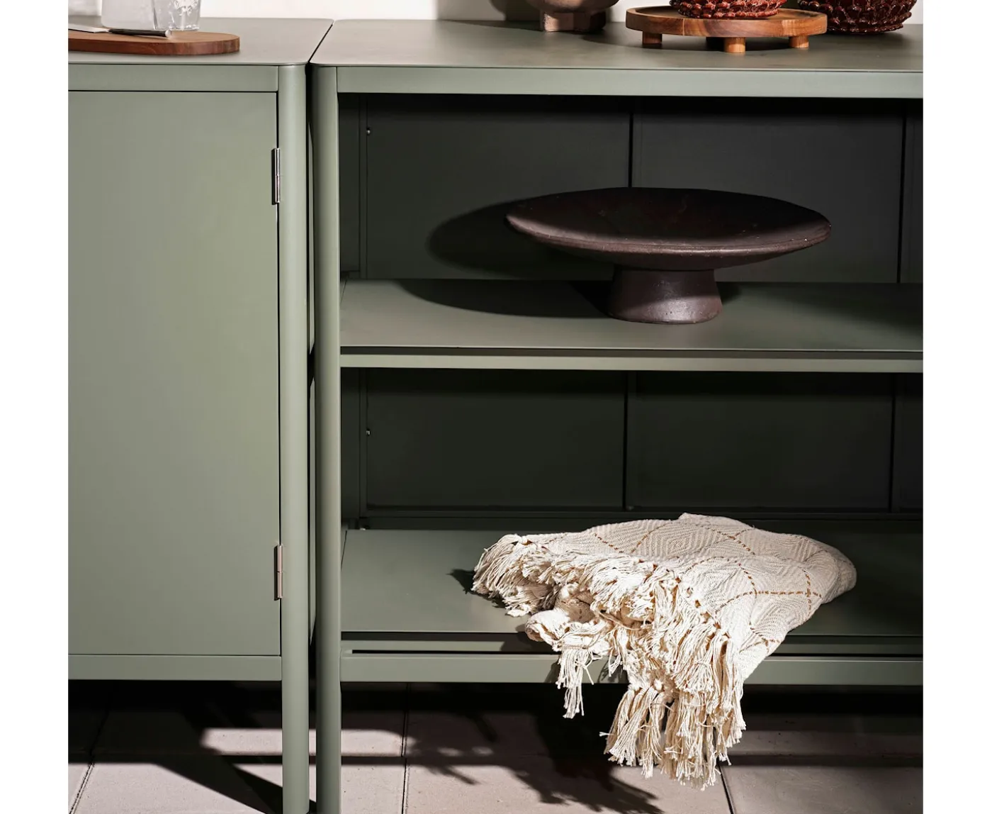 Brafab Kelia Utekök m.hyllor Nordic Green 121cm