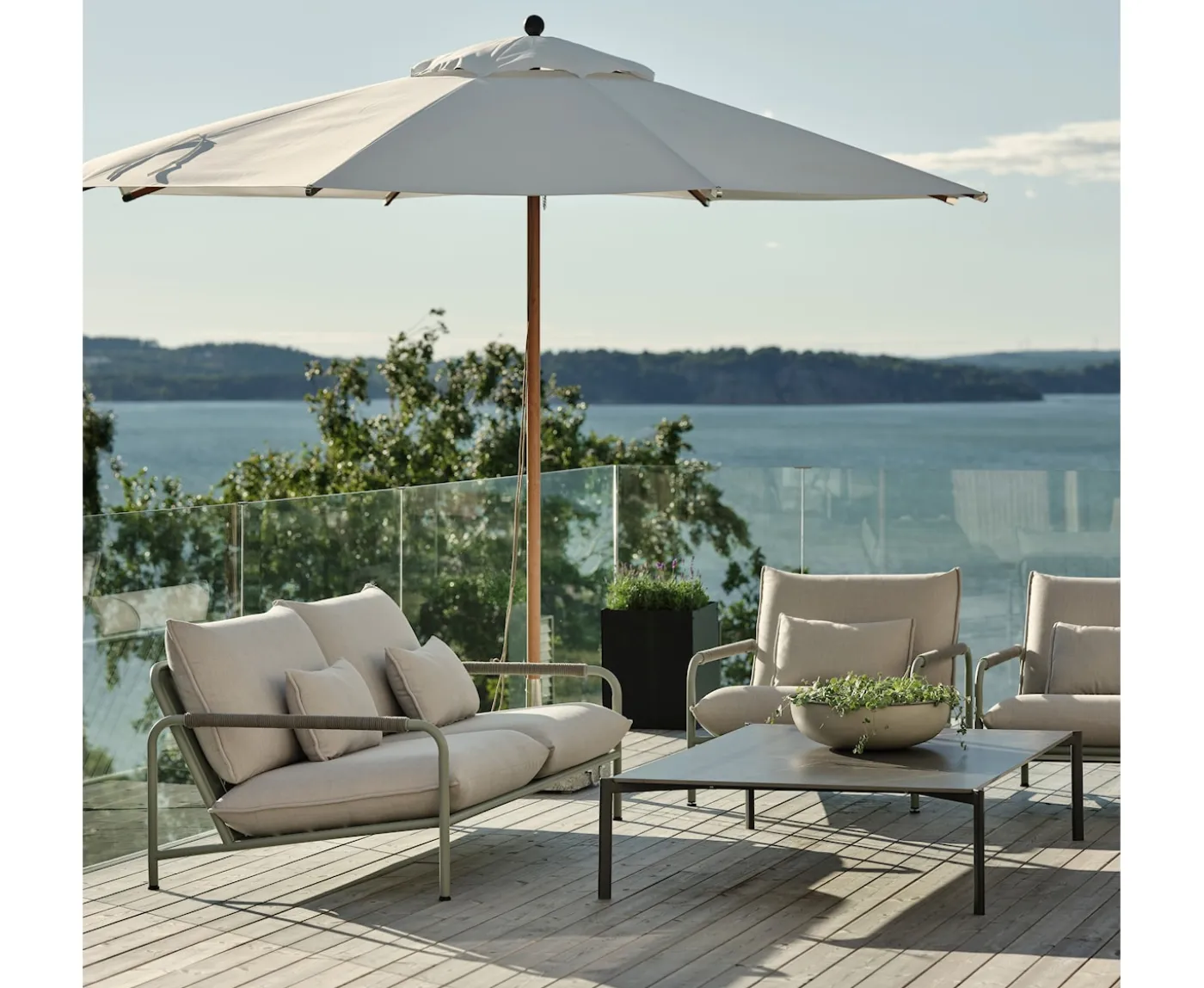 Brafab Lerberget 2,5-Sits Soffa Dusty Green/ash