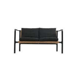 Brafab Motty 2-sits Soffa Black/Teddy Black 140cm