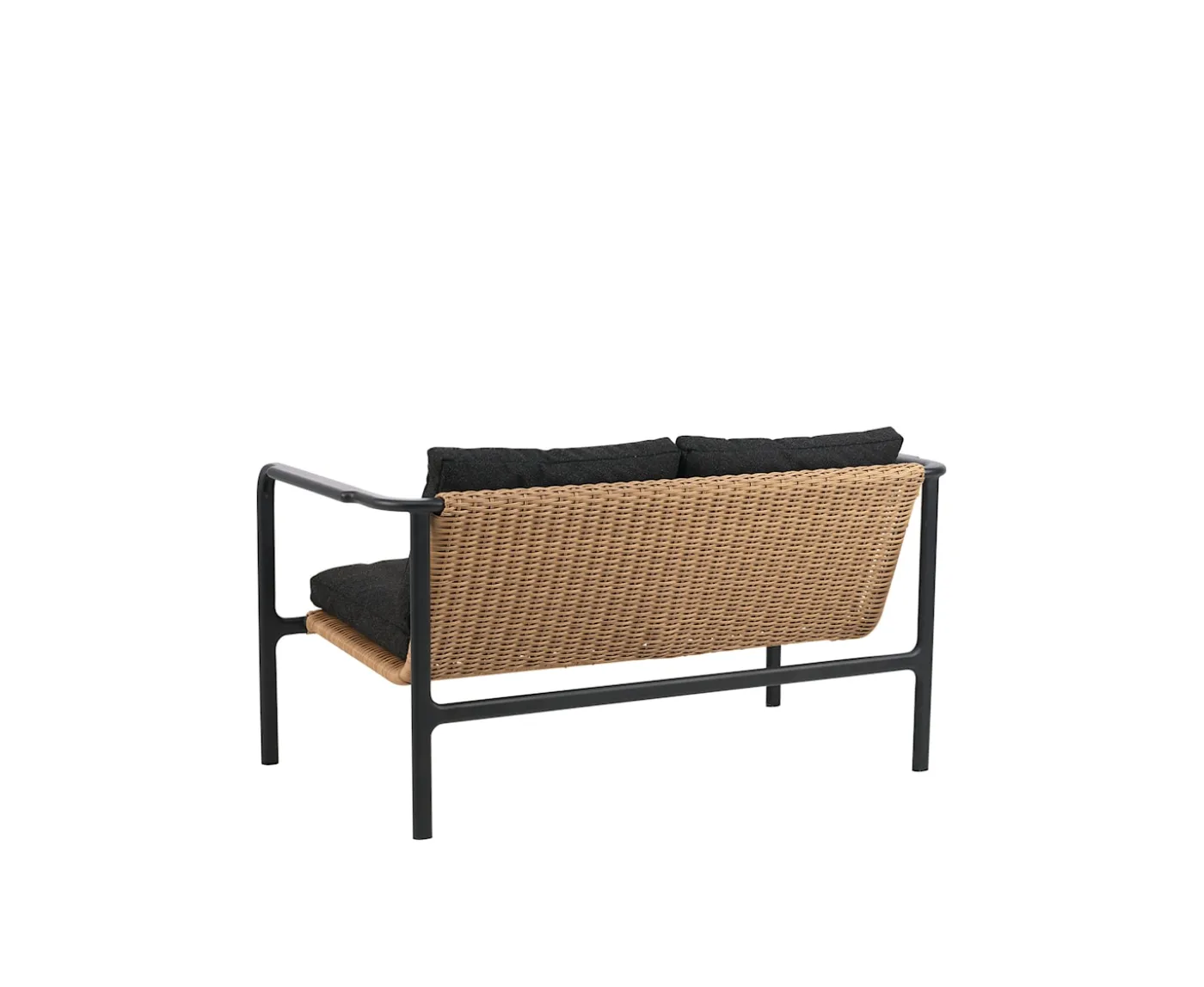 Brafab Motty 2-sits Soffa Black/Teddy Black 140cm