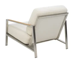 Brafab Naos Loungefotölj Stainless Steel/Dot Beige