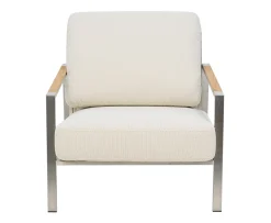 Brafab Naos Loungefotölj Stainless Steel/Dot Beige