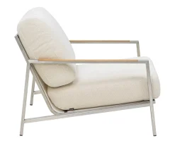 Brafab Naos Loungefotölj Stainless Steel/Dot Beige