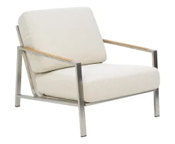 Brafab Naos Loungefotölj Stainless Steel/Dot Beige