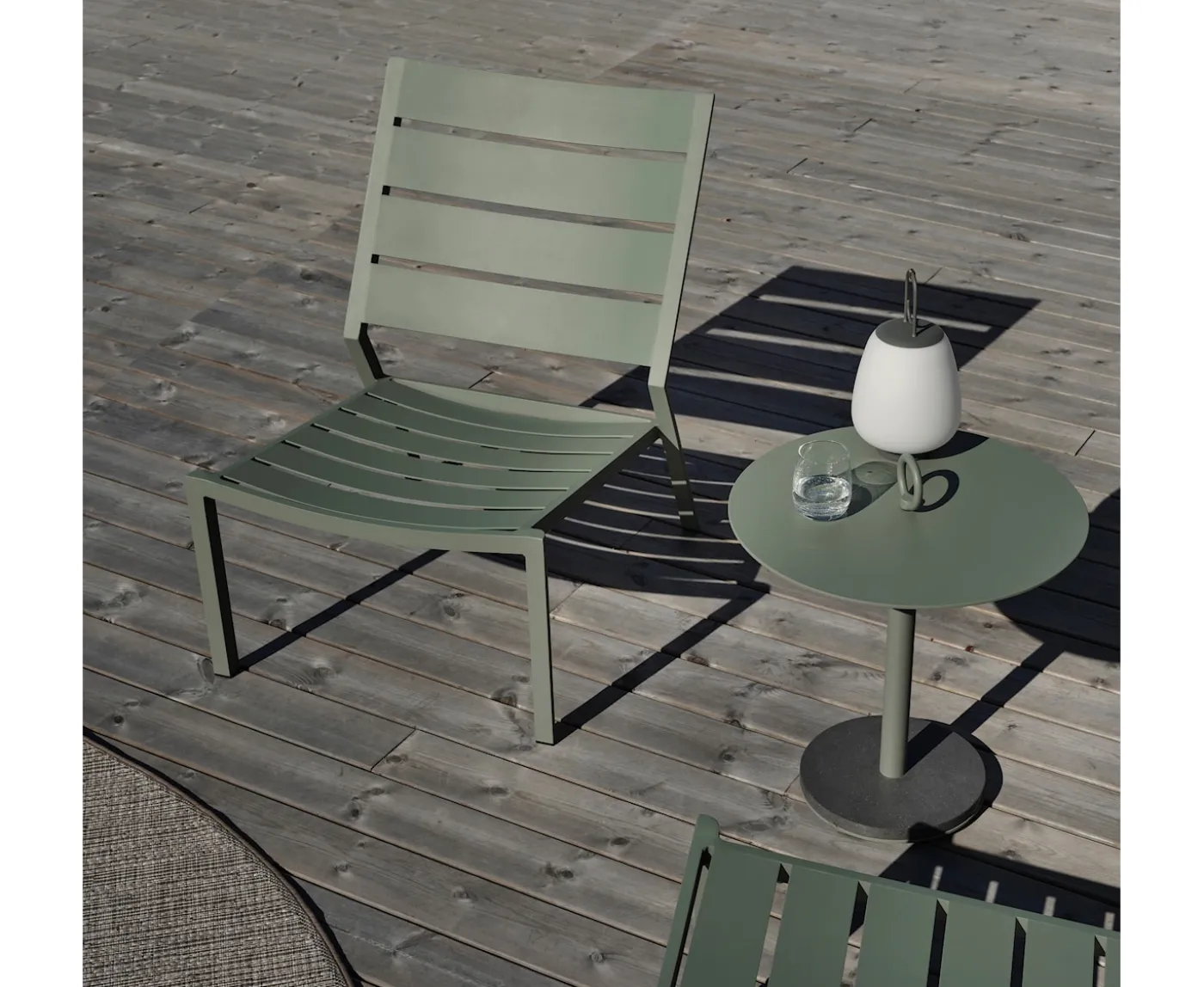 Brafab Niobe Sidobord Dusty Green Ø50