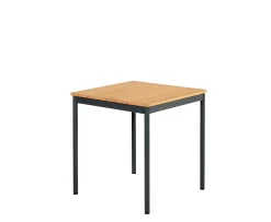 Brafab Nox Cafébord Antracit/Bambu 70x70
