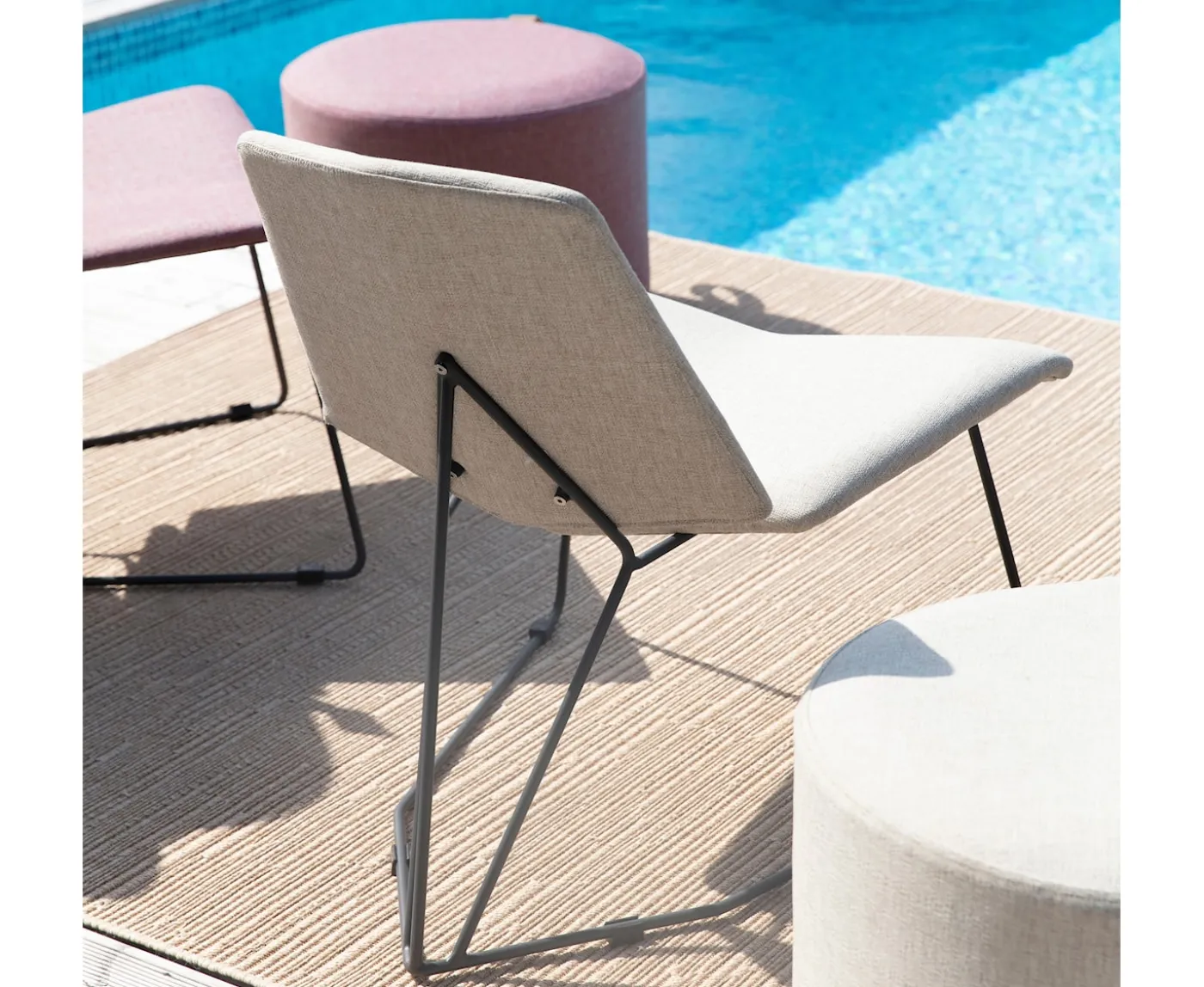 Brafab Pollux Loungestol Antracit/Sand