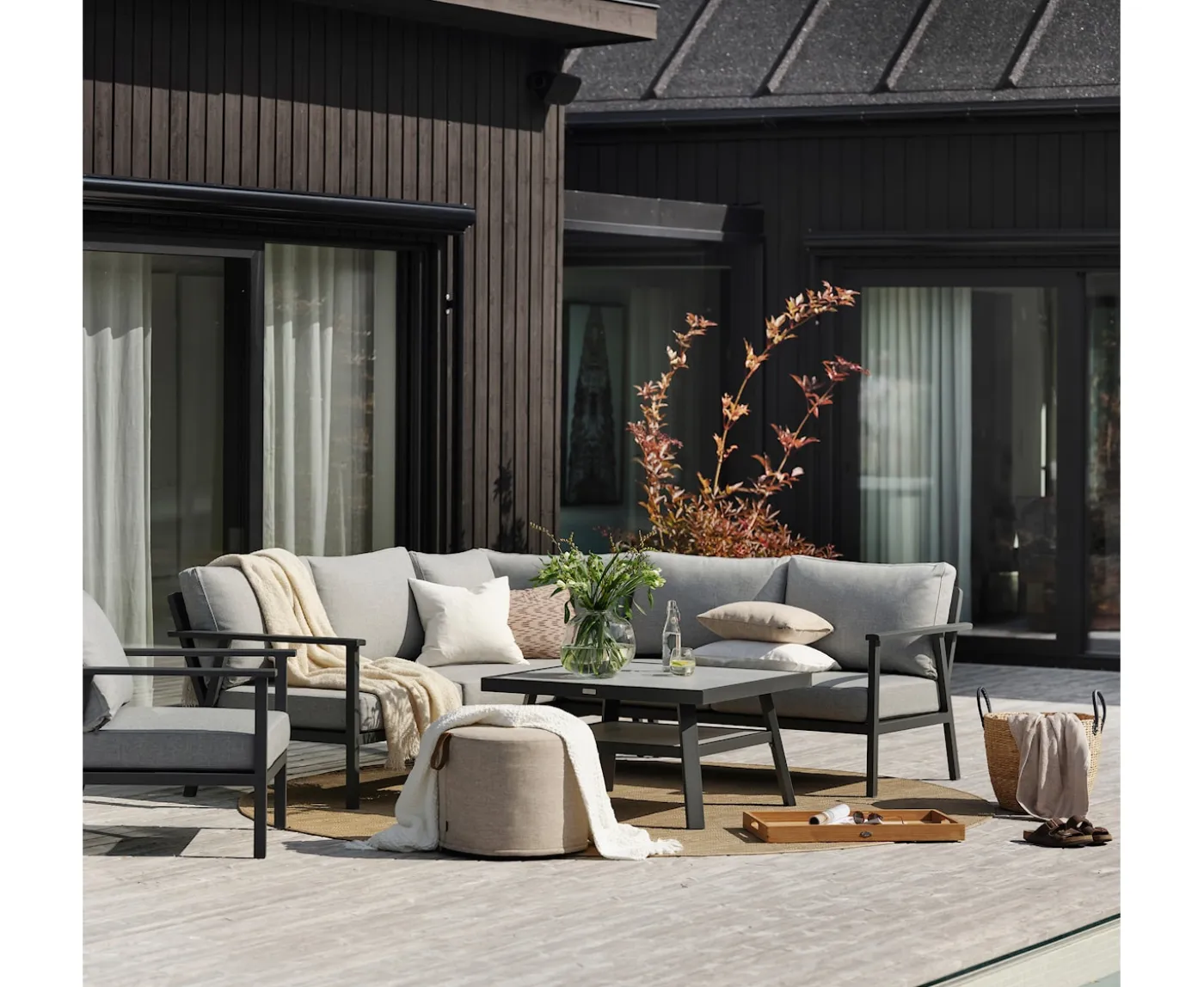 Brafab Samvaro Loungestol Antracit/Pearl Grey 69cm