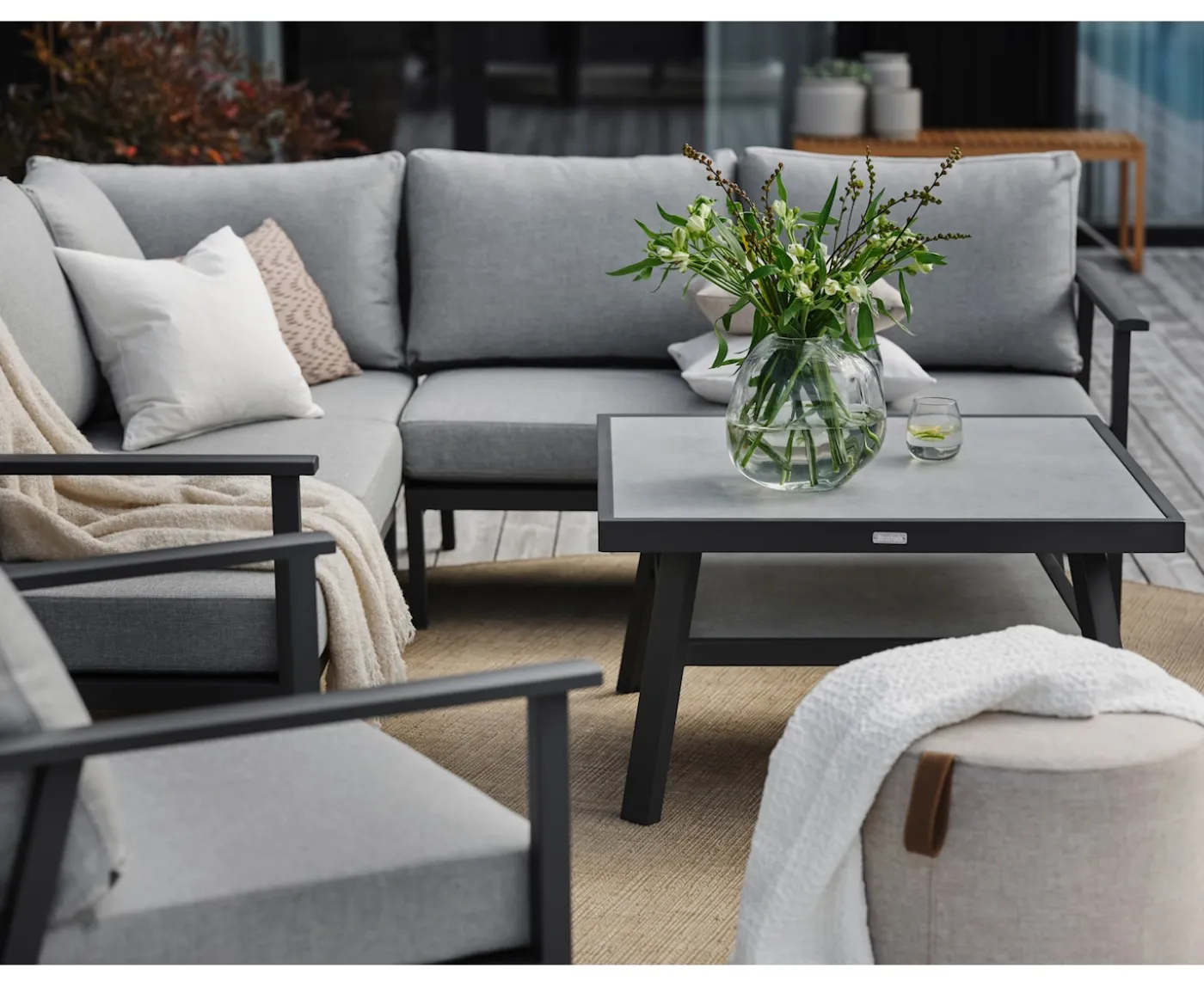 Brafab Samvaro Loungestol Antracit/Pearl Grey 69cm