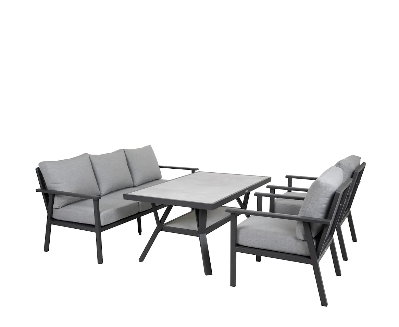 Brafab Samvaro Loungestol Antracit/Pearl Grey 69cm