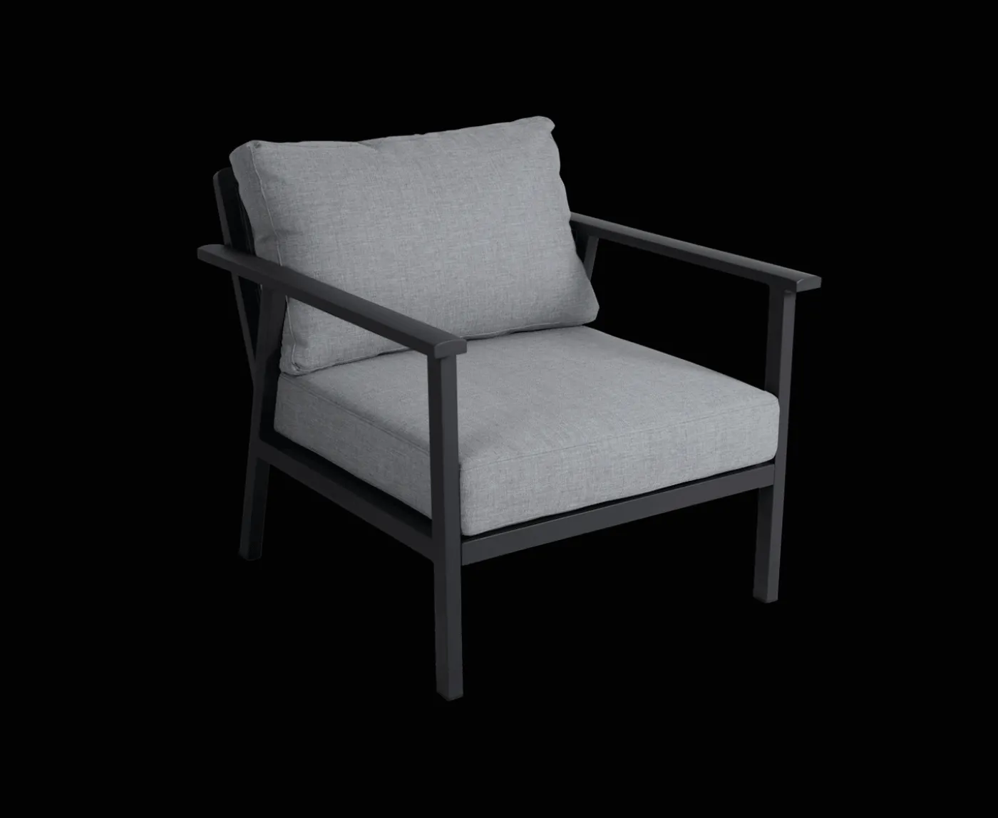 Brafab Samvaro Loungestol Antracit/Pearl Grey 80cm