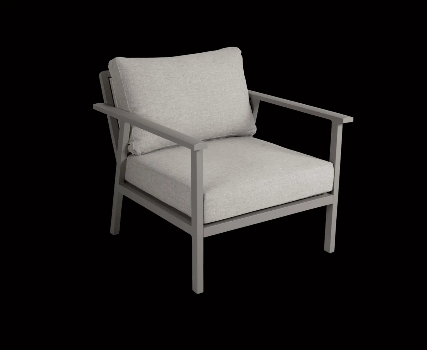 Brafab Samvaro Loungestol Khaki/Sand 80cm