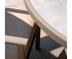 Brafab Samvaro Matbord Khaki/Sand Ø140