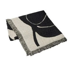 Broste Copenhagen Herbert Pläd Black 130x180