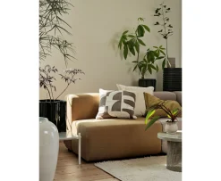 Broste Copenhagen Mundo Kuddfodral Kangaroo Brown/Light Beige 50x50
