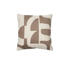Broste Copenhagen Mundo Kuddfodral Kangaroo Brown/Light Beige 50x50