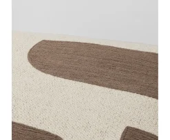 Broste Copenhagen Mundo Kuddfodral Kangaroo Brown/Light Beige 50x50