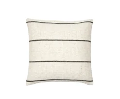 Broste Copenhagen Sigrid Kuddfodral Light Beige/Black 50x50