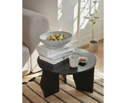 Broste Copenhagen Brook Soffbord Black Ø60