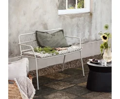 Broste Copenhagen Eden Bänk Beige Grey