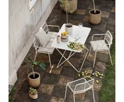 Broste Copenhagen Eden Trädgårdsbord Beige Grey 120cm