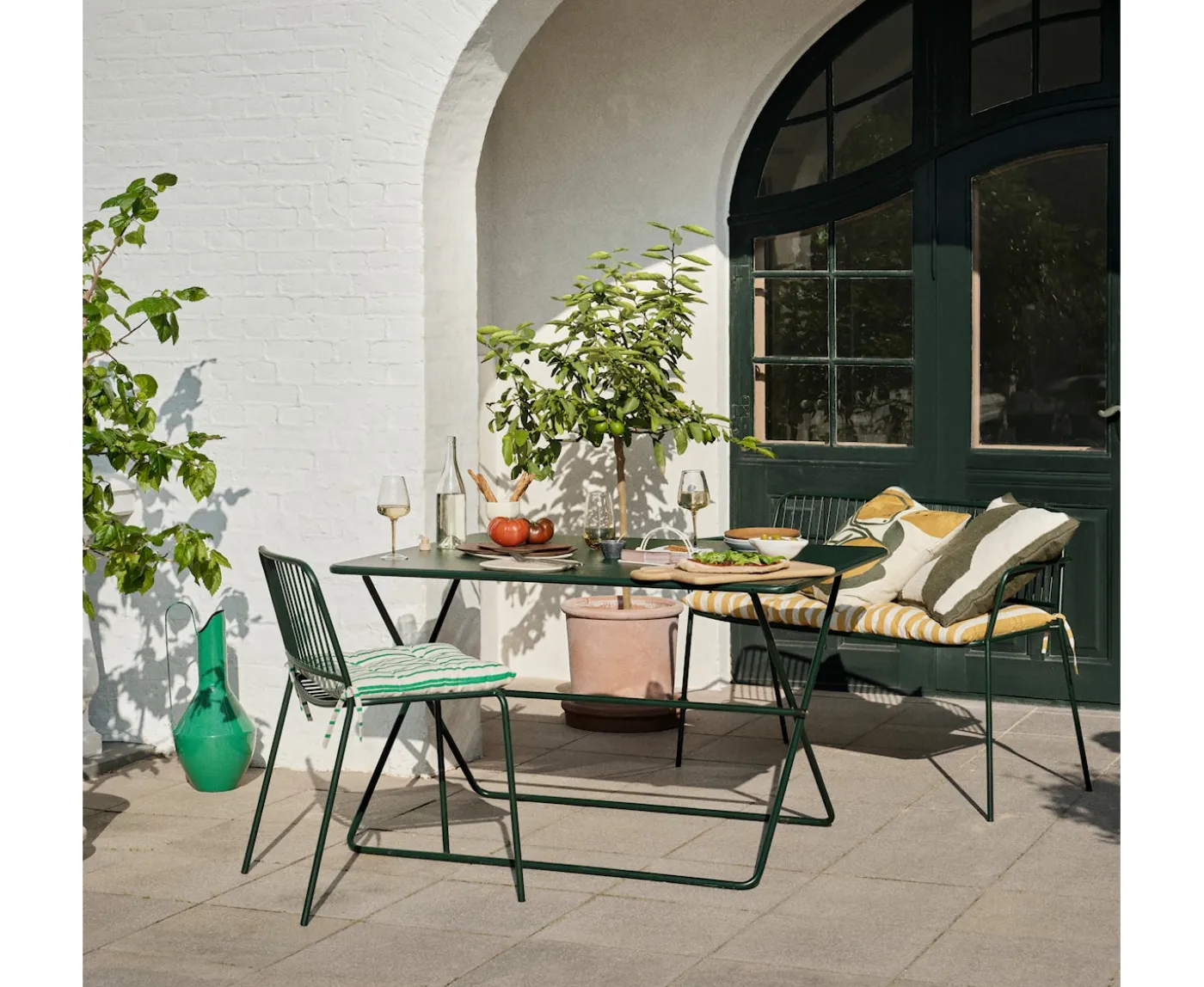 Broste Copenhagen Eden Trädgårdsbord Forest Green 120cm