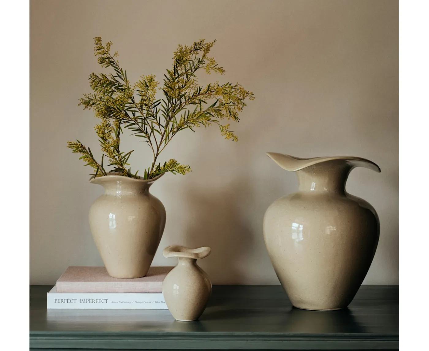 Broste Copenhagen Florentina Vas Beige M