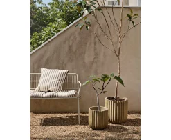 Broste Copenhagen Franca Kuddfodral Beige Grey 50x50