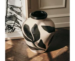Broste Copenhagen Herbert Vas Black/Rainy Day Grey Ø33