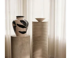 Broste Copenhagen Herbert Vas Black/Rainy Day Grey Ø33