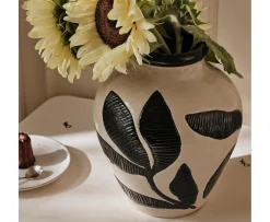 Broste Copenhagen Herbert Vas Black/Rainy Day Grey Ø25