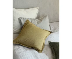 Broste Copenhagen Linn Kuddfodral Grape Leaf Green 50x50