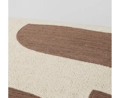 Broste Copenhagen Mundo Sittpuff Kangaroo Brown/Light Beige