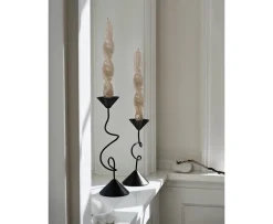 Broste Copenhagen Selma Ljusstake Black 19cm