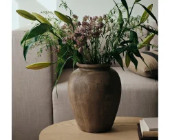 Broste Copenhagen Uma Vas Light Brown Ø24