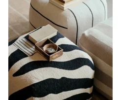 Broste Copenhagen Zebra Sittpuff Black 50cm