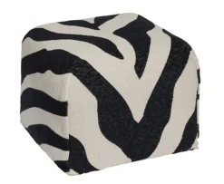 Broste Copenhagen Zebra Sittpuff Black 50cm