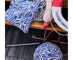 Byon Anima Zebra Prydnadskudde Blue 50x50