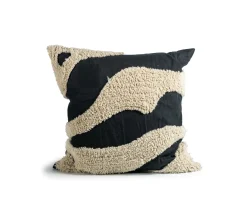Byon Fluffy Prydnadskudde Svart/Beige