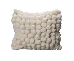 Byon Pom Pom Prydnadskudde Vit 45x45