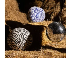 Byon Anima Zebra Prydnadskudde Blue Ø35